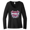 Women's Long Sleeve V Neck Tee Thumbnail