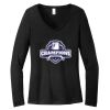 Women's Long Sleeve V Neck Tee Thumbnail