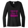 Women's Long Sleeve V Neck Tee Thumbnail