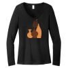 Women's Long Sleeve V Neck Tee Thumbnail