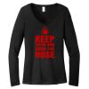 Women's Long Sleeve V Neck Tee Thumbnail